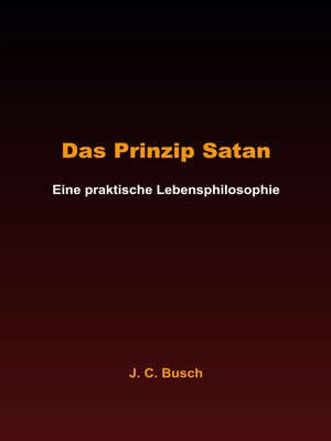 cover image of Das Prinzip Satan